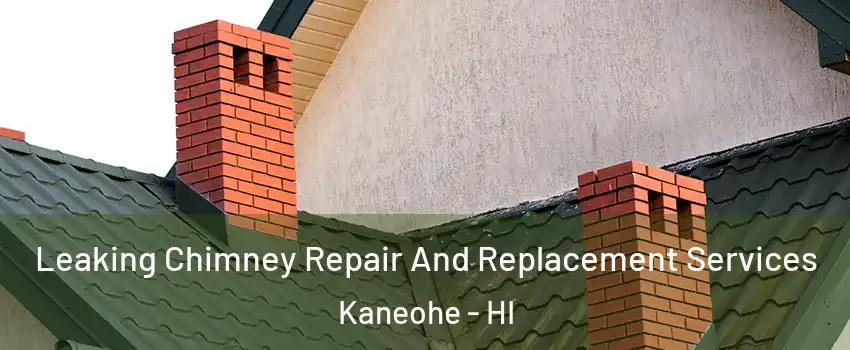  Leaking Chimney Repair And Replacement Services Kaneohe - HI